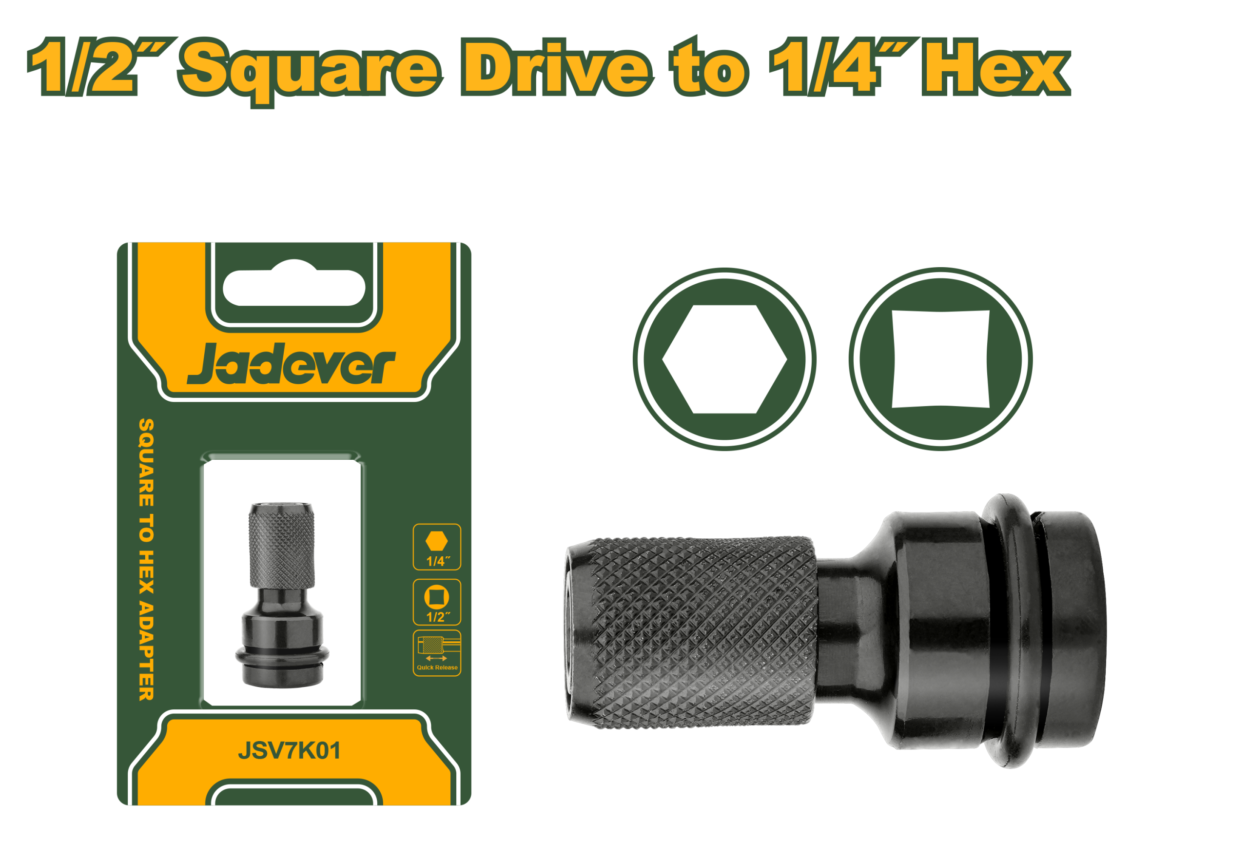 Adaptateur carré vers hexagonal