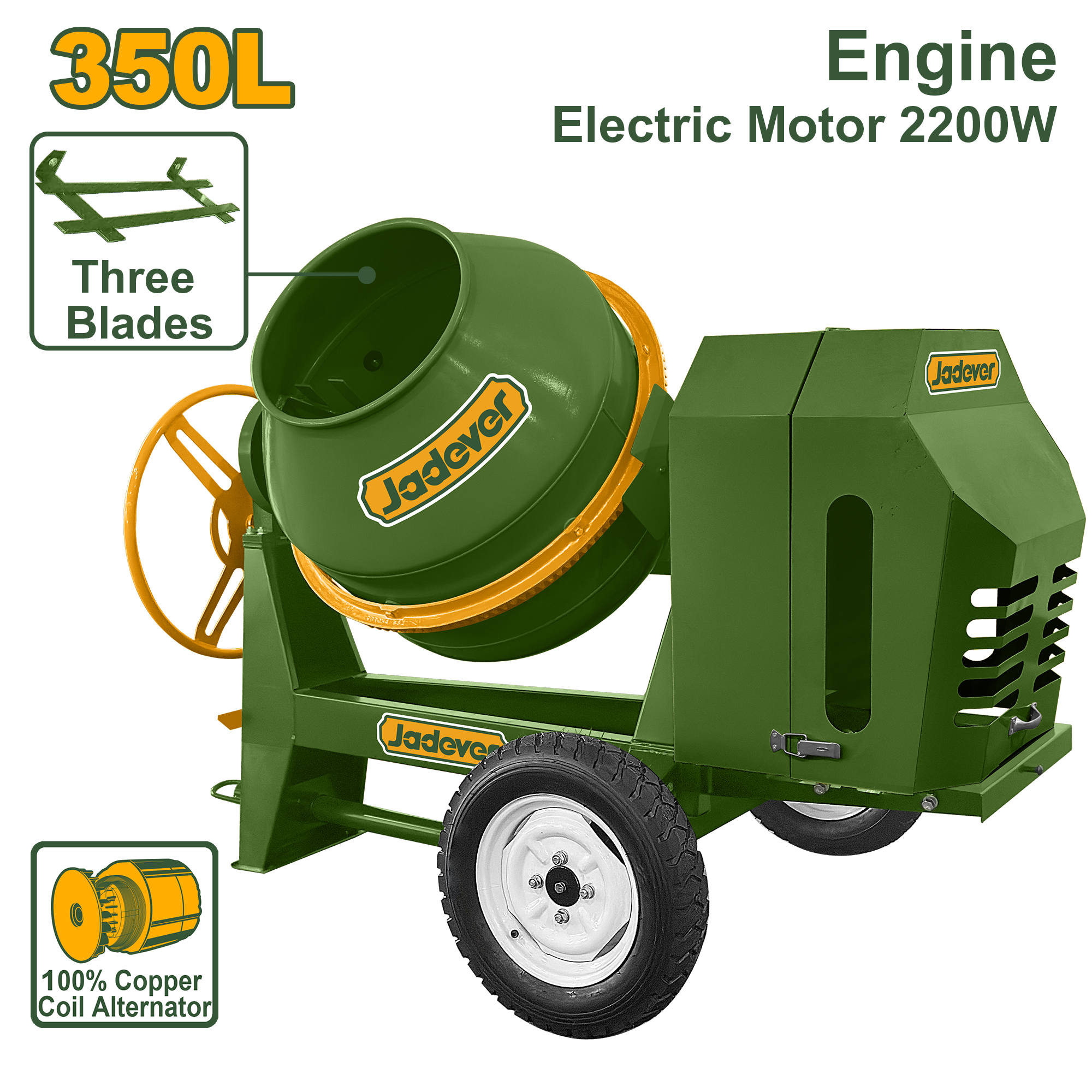 bétonnière électrique 350L