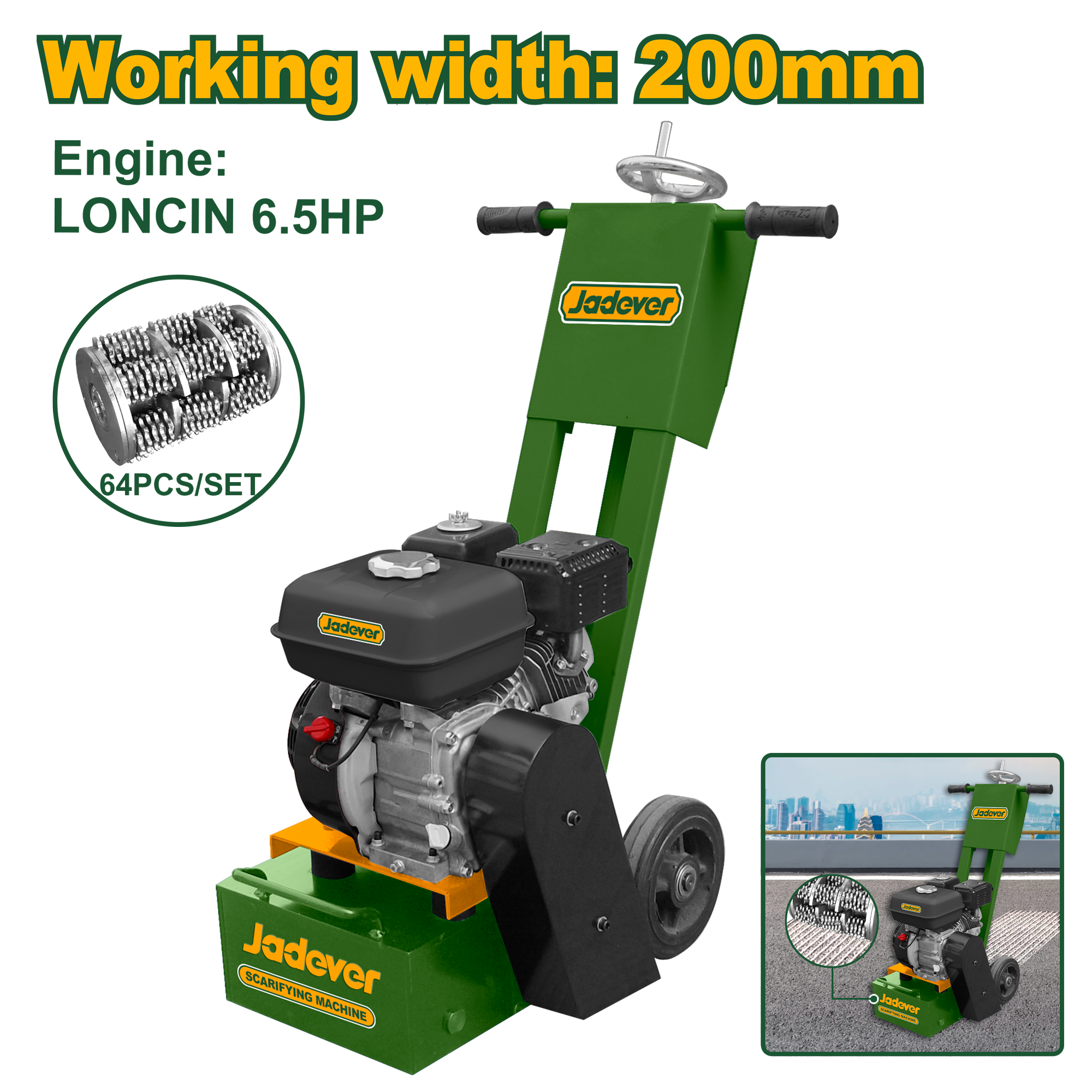 Machine à scarifier 6.5HP