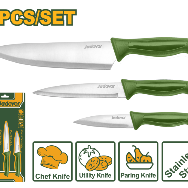 Ensemble de 3 couteaux de cuisine