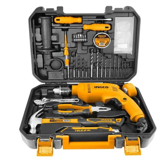 Caisse a outils ingco 111 pcs perceuse 550w