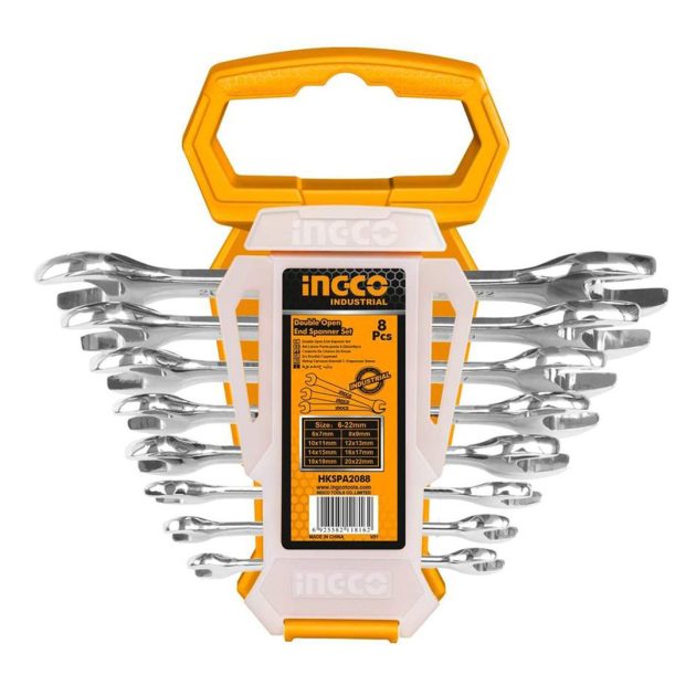 Cles fourche ingco 8pcs 6-22mm