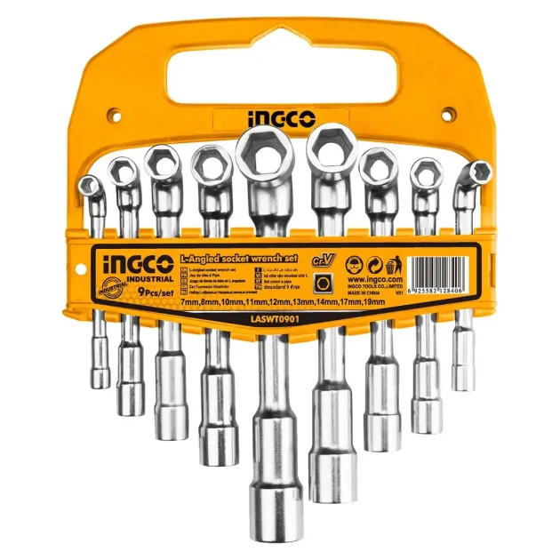 Cles tube 9pcs 7-19mm ingco
