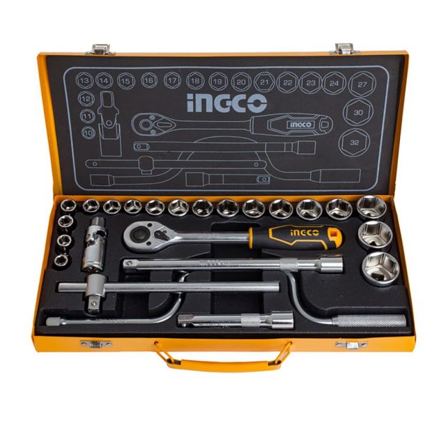 Coffret cliquet 24 pcs ingco