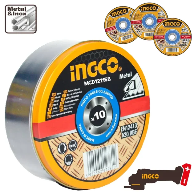 Disques pour meule ingco 10 pcs 115mm