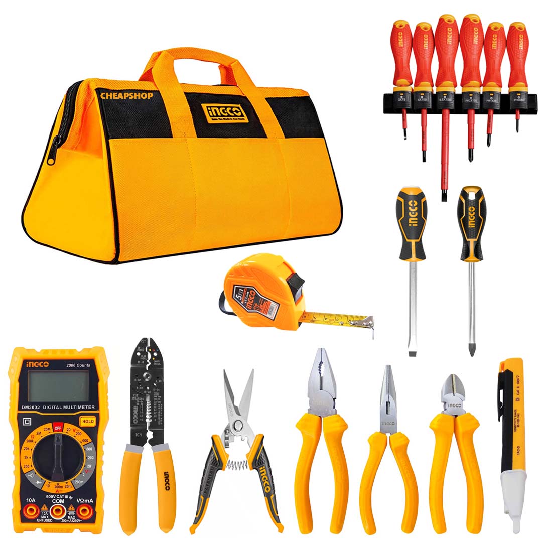 Pack electricien 17 pcs ingco