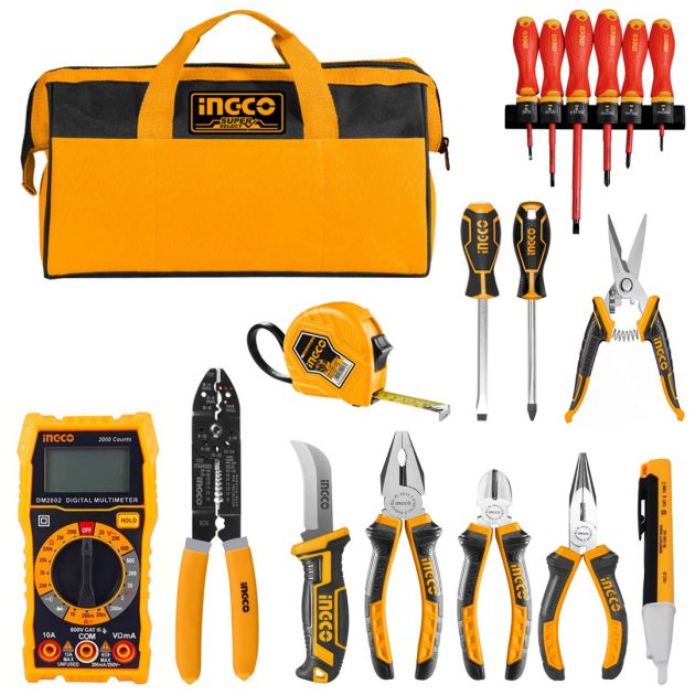 Pack electricien 18 pcs ingco