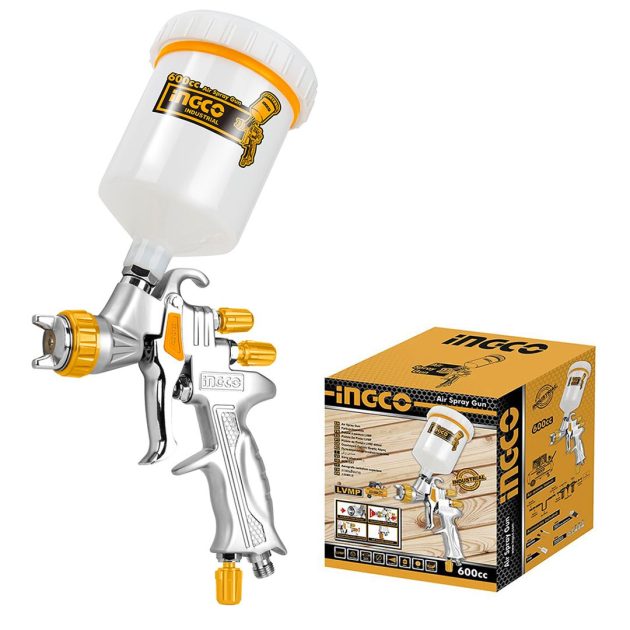 Pistolet de peinture pneumatique ingco 600cc ind