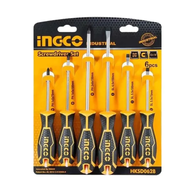 Tournevis ingco 6 pcs hksd0628