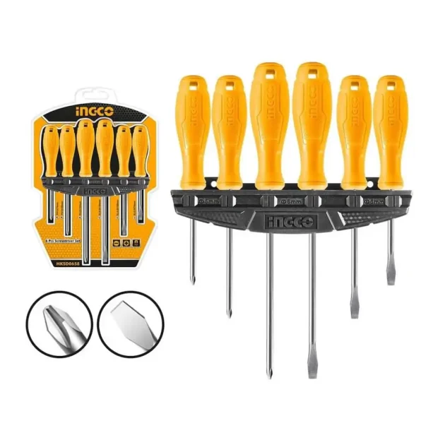 Tournevis ingco 6 pcs hksd0658